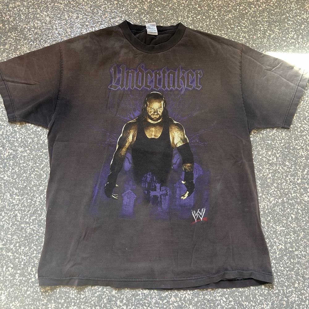 Vintage WWE Undertaker Black Graphic T-Shirt